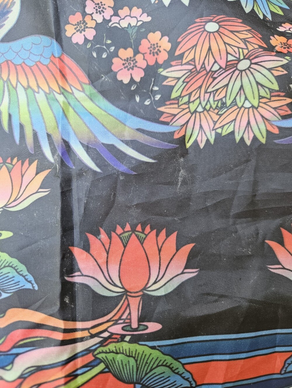 Johnny Was floral packable reusable shopping bag - Picture 3 of 6